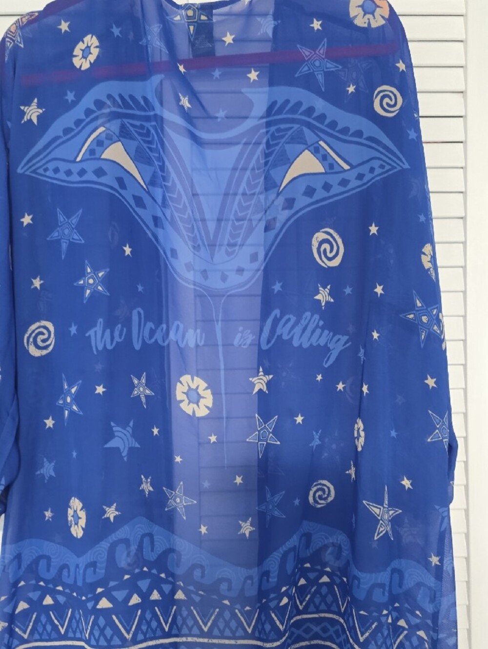 Disney Blue PRINCESS Kimono Cardigan XL - Picture 2 of 5